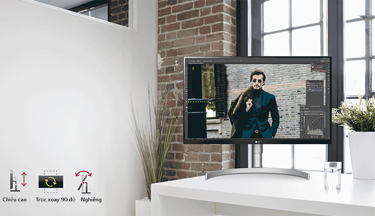 Màn Hình Gaming LG 27UK850 27inch 4K 5ms 60Hz FreeSync IPS Speaker - Hàng Chính Hãng