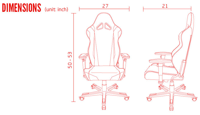 Ghế Chơi Game Racing Pro Series GC-R001-N-V2 DXRacer OH/RV001/N