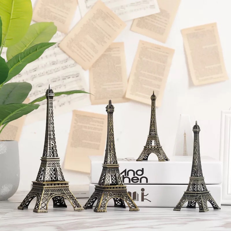 Tháp Eiffel mô hình bằng Thép Không Gỉ size 25 Cm