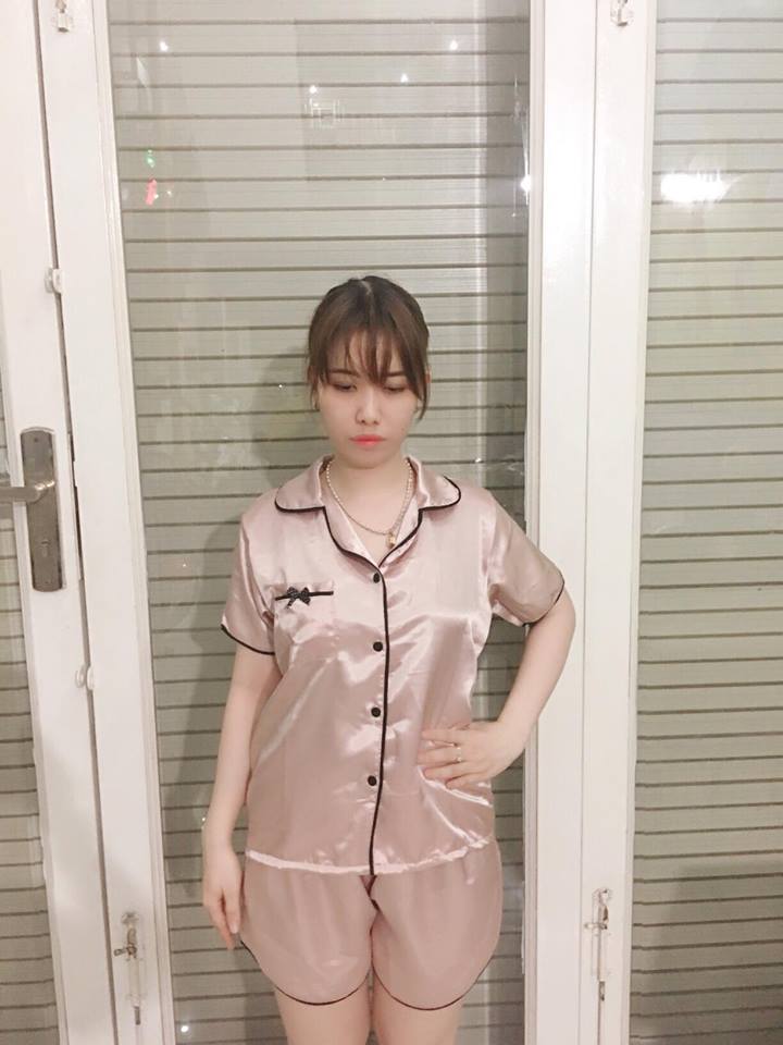 Đồ Mặc Nhà (Ngủ) Vải Satin Lụa Siêu Mát Pijama Thái TALAN PHILUA01 - Vàng