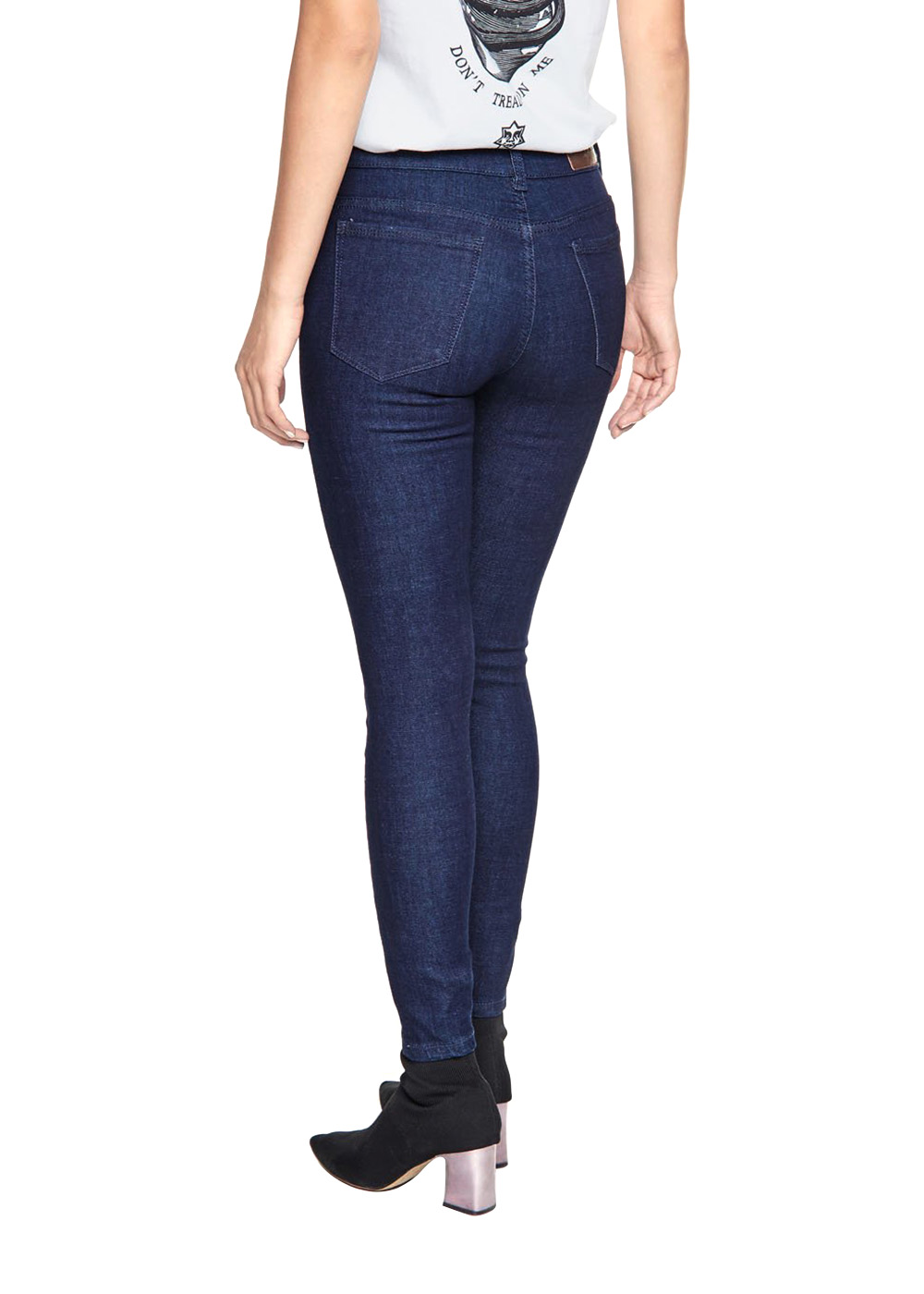 Quần Jean Nữ Lưng Cao Dáng Skinny Xanh Pantone - AAA JEANS