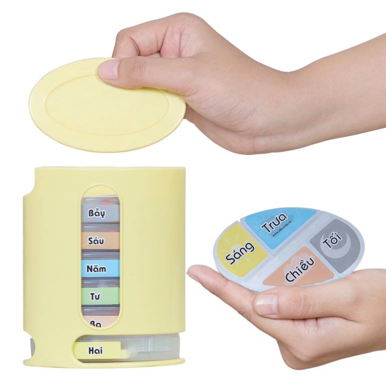 Hộp chia thuốc đa năng Hatari