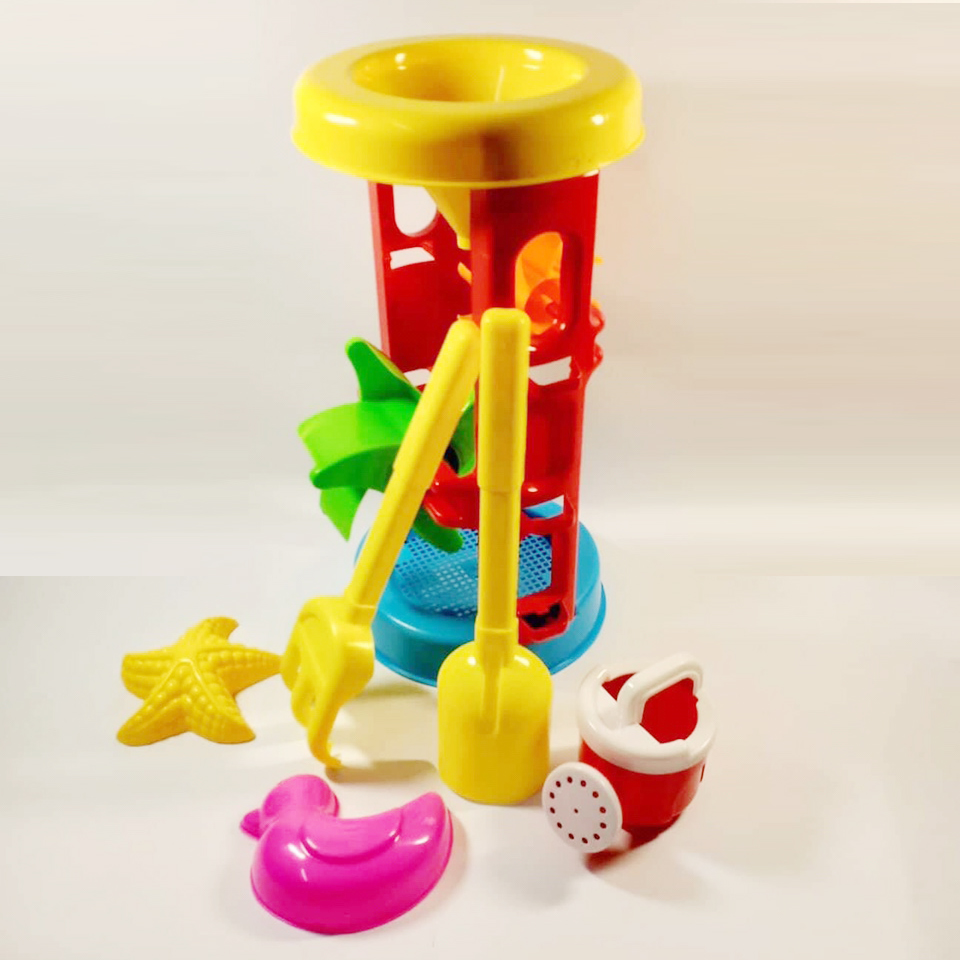 Bộ đồ chơi xúc cát cỡ to 6 chi tiết có guồng quay