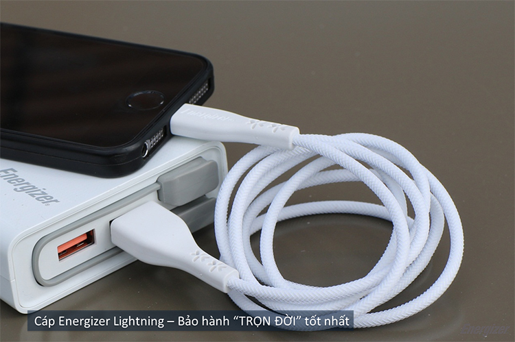 Cáp Lightning LW Energizer 1.2m- C41UBLIG