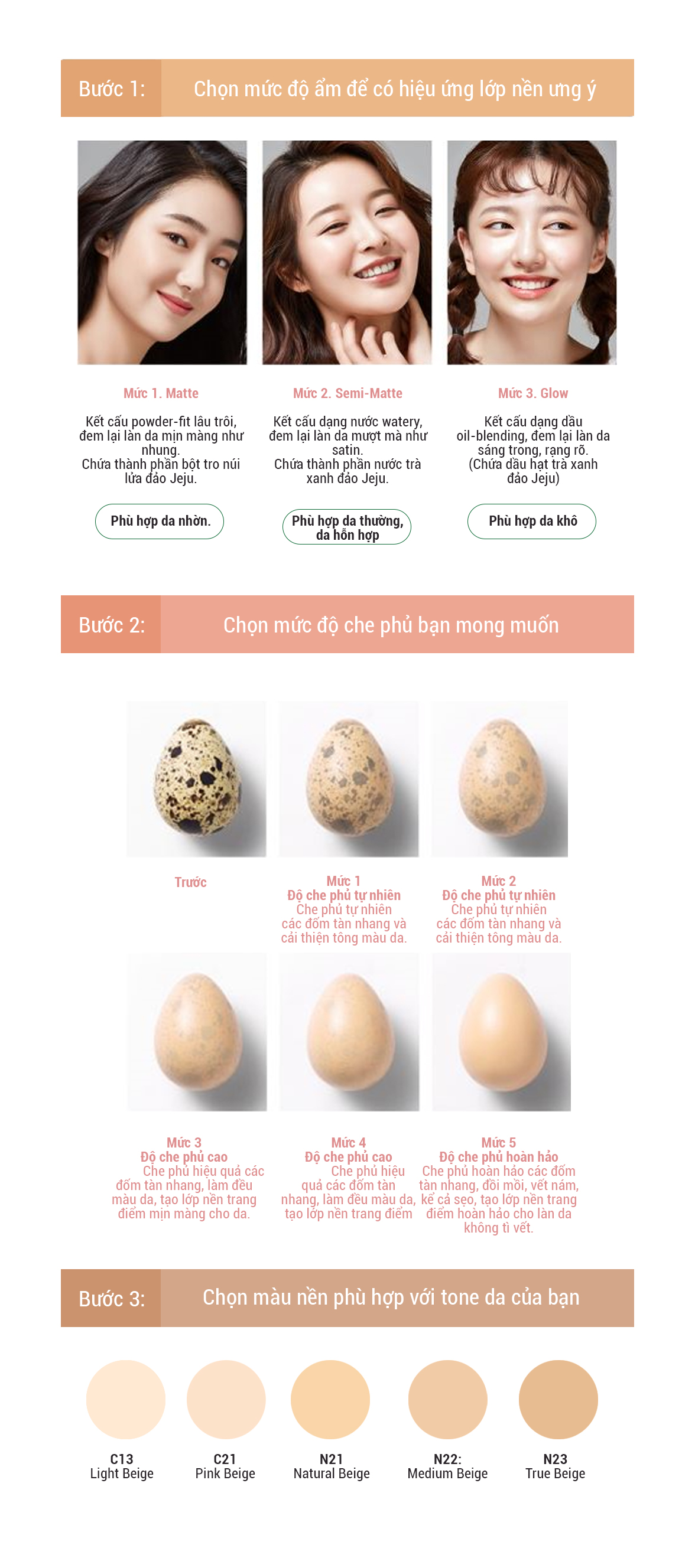 Kem Nền Trang Điểm Innisfree My Foundation N21 (30ml) + Tặng 1 Bộ Mút Trang Điểm Innisfree Sponge Puff Kit