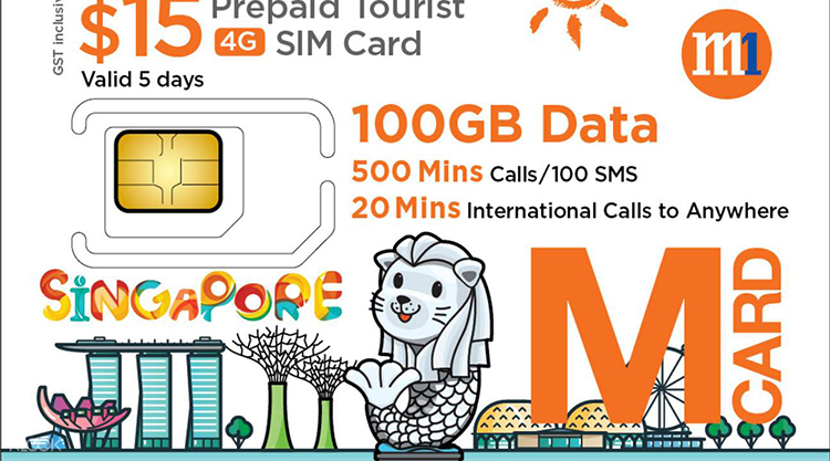 Sim 4G Singapore (Sim M1) Nhận Tại Sân Bay Changi SIN06401