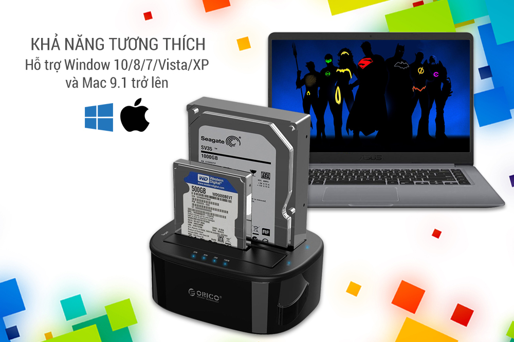 HDD Box ORICO USB3.0/3.5/2.5 - 6228US3-C