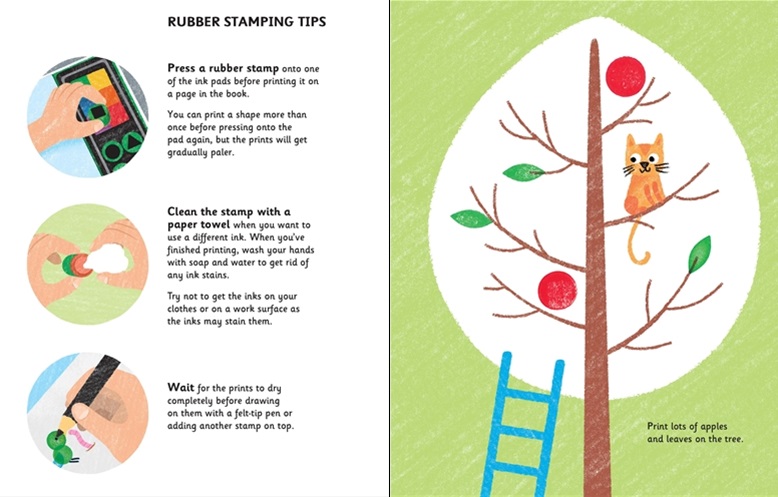 Usborne rubber stamp activities garden