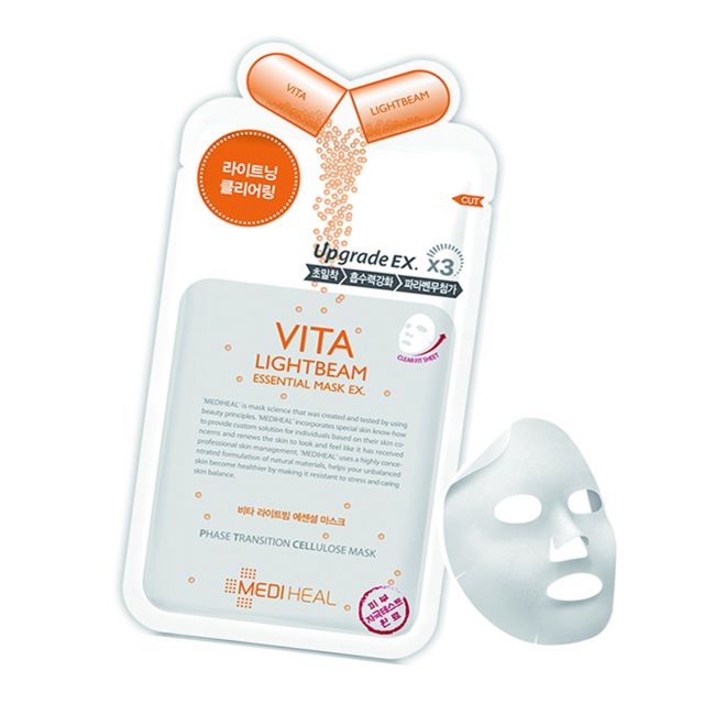 Mặt nạ dưỡng trắng sáng da Mediheal Vita Lightbeam Essential Mask Ex 25ml