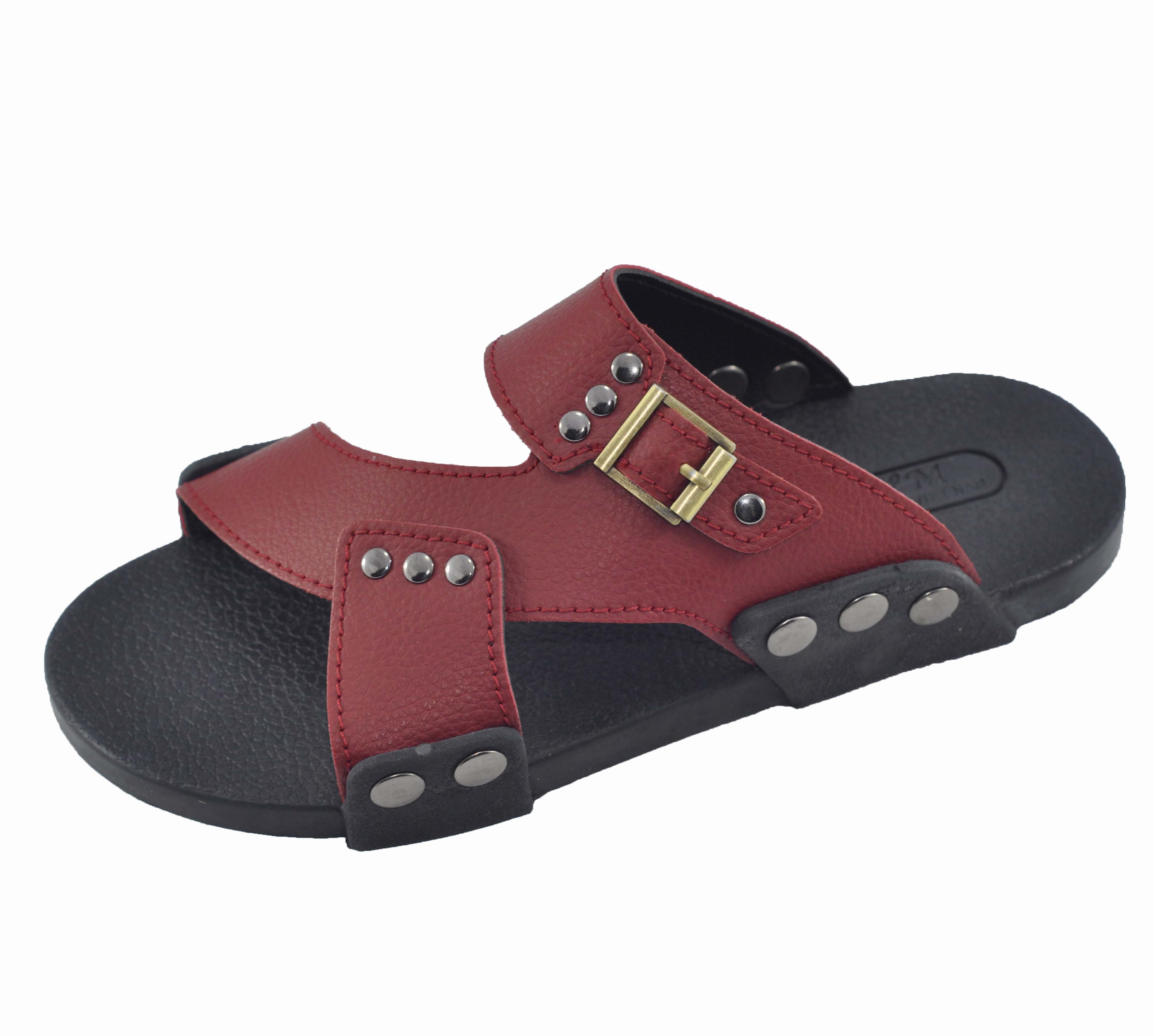 Dép nam da PU êm chân - TPU-23 (Đỏ)