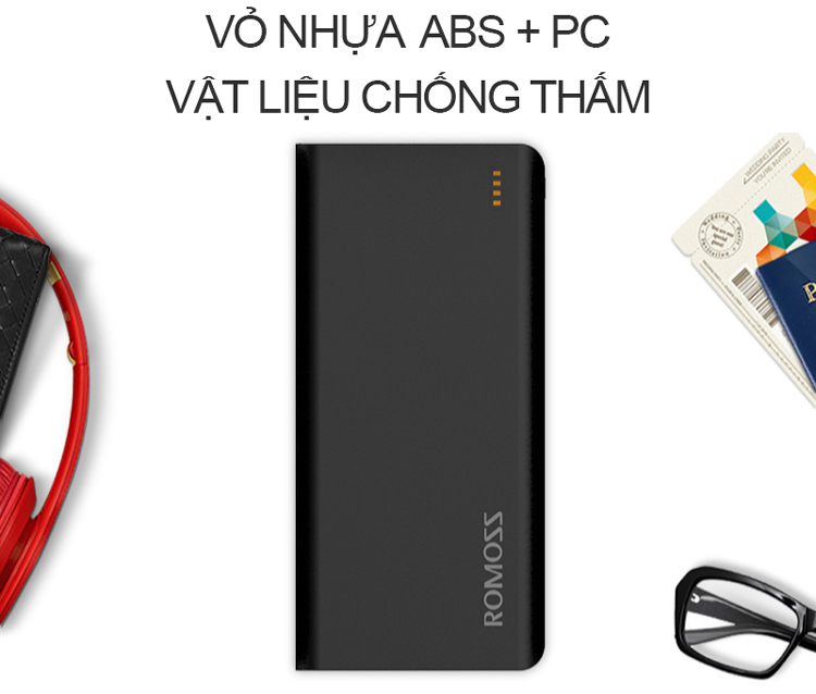 Pin Sạc Dự Phòng Romoss Solit 20 20000mAh (Đen) - Hàng Chính Hãng