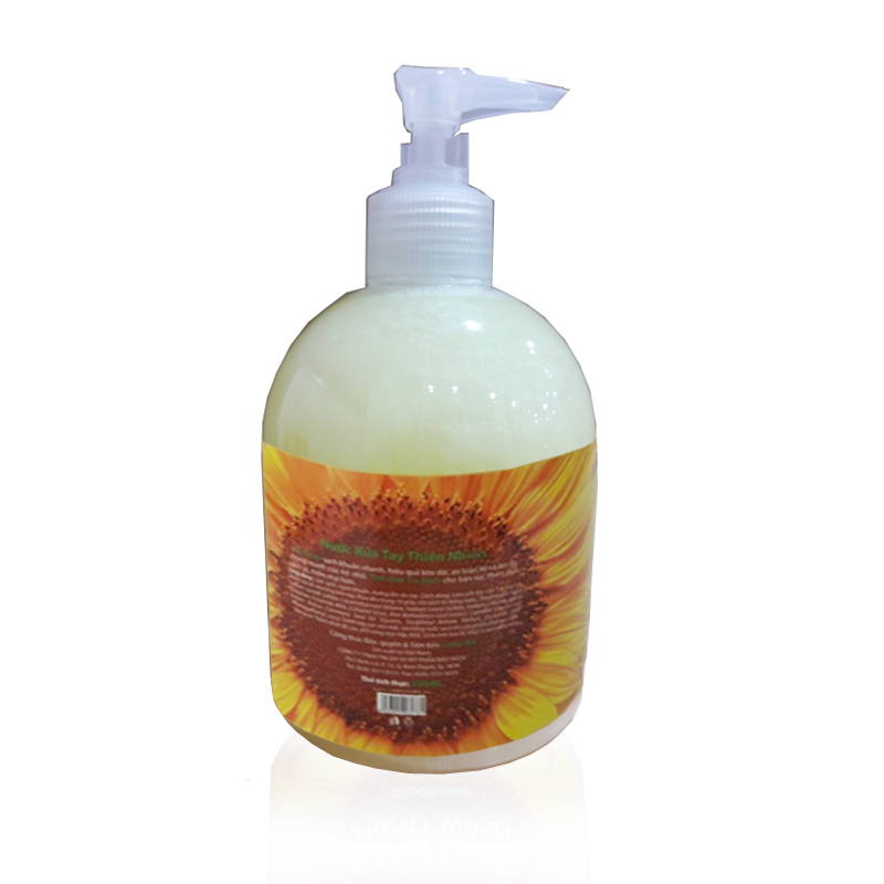 Combo 2 chai nước rửa tay thiên nhiên Lamcosmé (500ml) Hương Hoa Hướng Dương, diệt khuẩn hơn 99%. Tặng Gel rửa tay khô 3K