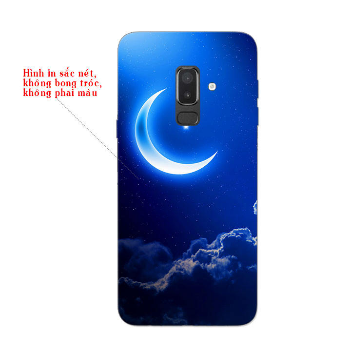 Ốp Lưng Dẻo Cho Điện thoại Samsung Galaxy J8 - Moon 01