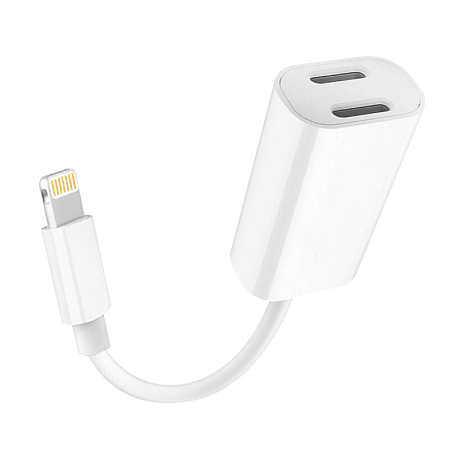 Cáp Hai Cổng Tai Nghe Và Sạc Stirrup Cho Iphone 7/8/X  