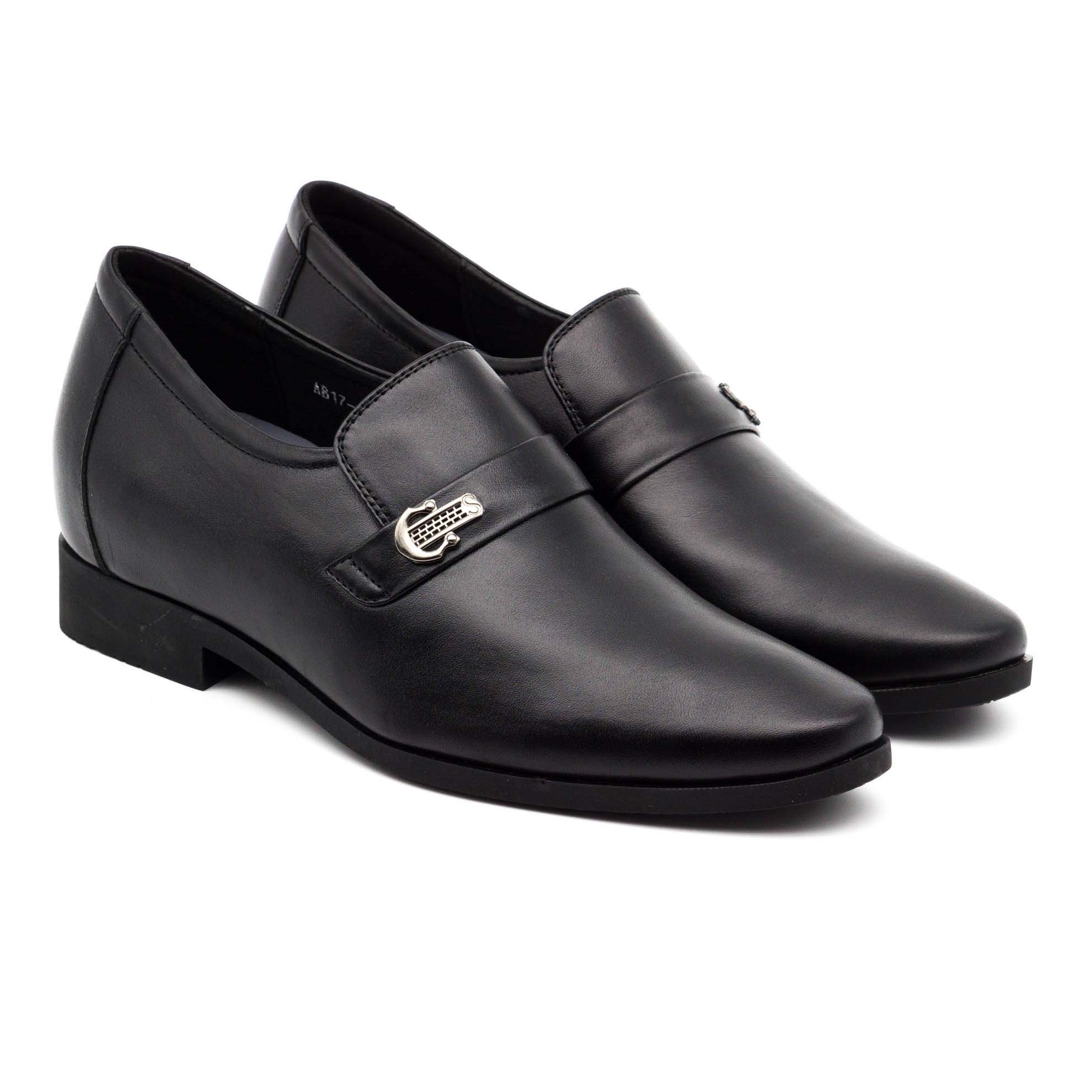  Giày tây tăng chiều cao 6cm da bò thật VO Shoes_AB661