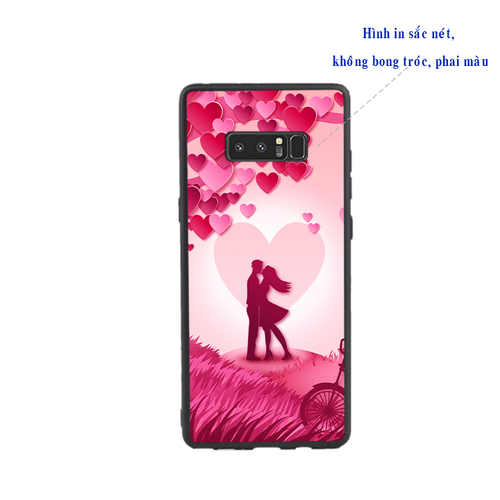 Ốp lưng viền TPU cao cấp cho Samsung Galaxy Note 8 - Kiss 01