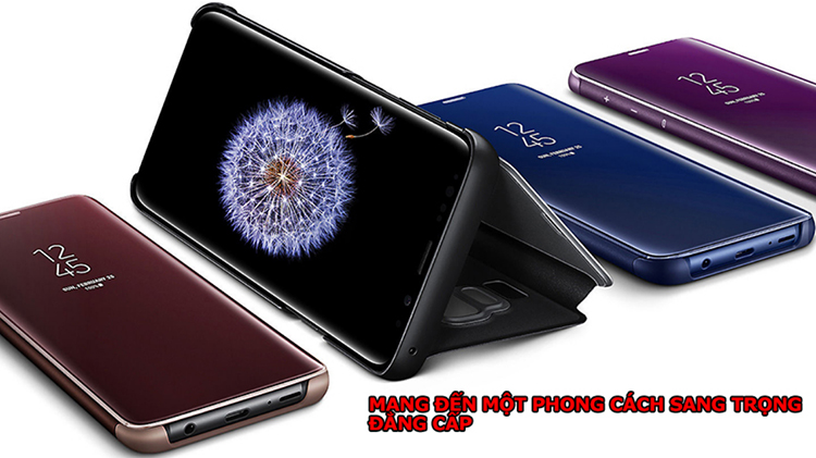 Bao Da Samsung Clear View Standing Galaxy S9 Plus - Hàng Chính Hãng