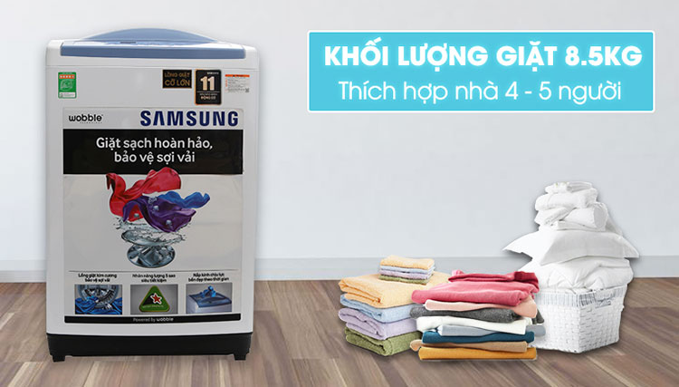 Máy Giặt Cửa Trên Samsung WA85M5120SW/SV (8.5kg) - Trắng