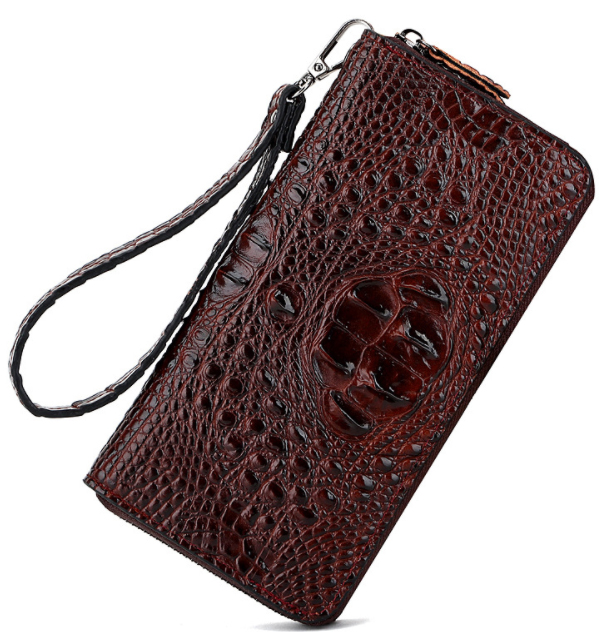Ví nữ da bò vân cá sấu