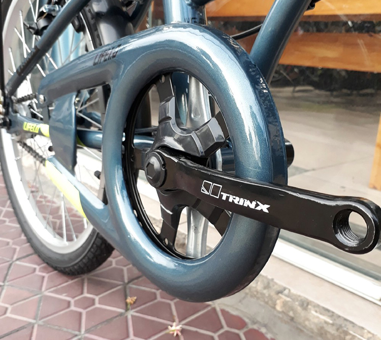 Xe Đạp Gấp LIFE 1.0 2018 (Xám Đen Phối Vàng)