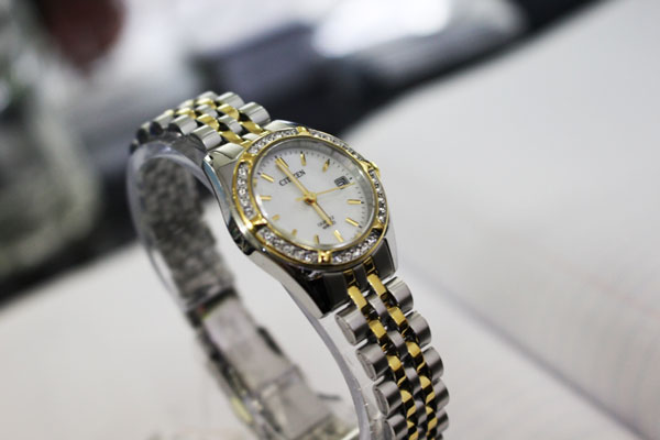 Đồng Hồ Nữ Dây Kim Loại Citizen EU6064-54D - Xà Cừ