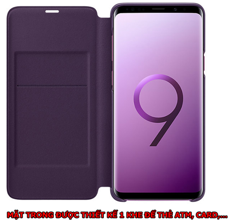 Bao Da Samsung LED View Galaxy S9 Plus  - Hàng Chính Hãng