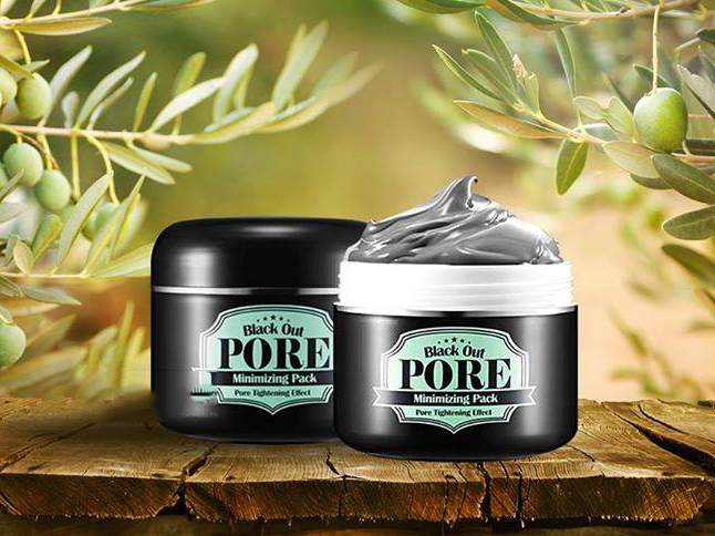Mặt nạ bùn khoáng làm sạch mụn đầu đen Secret Key Black Out Pore Minimizing Pack Pore Tightening Effect 100g