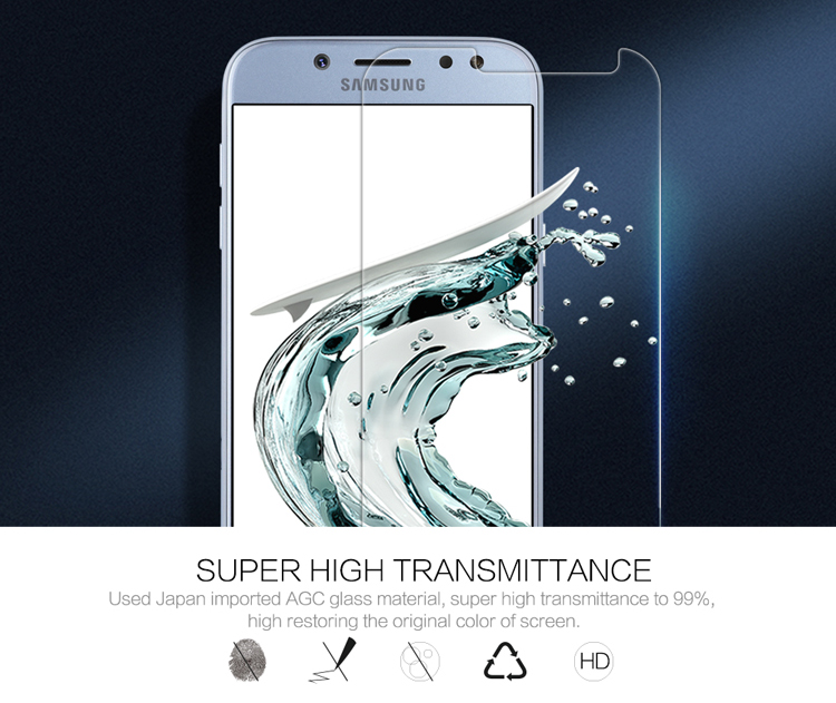 Miếng Dán Cường Lực Samsung Galaxy J7 Pro Độ Cứng 9H Nillkin - Hàng Chính Hãng