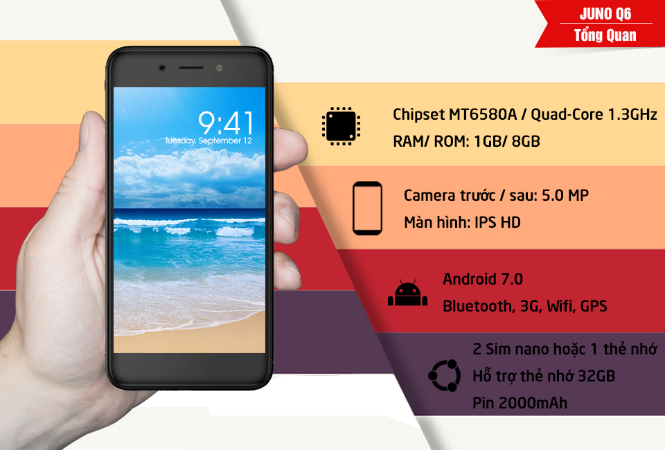 Điện thoại Masstel Juno S6