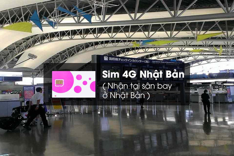 Sim 4G Nhật Bản - Gói 1GB Dữ Liệu Trong 6 Ngày (Nhận Tại Sân Bay Ở Nhật Bản)