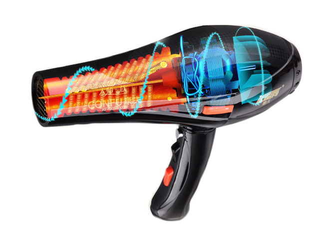 Máy Sấy Tóc Chuyên Nghiệp Kangfu KF8905 2300W - Kèm Bộ Khuếch Tán Bằng Vòi Phun Và Thiết Bị Tập Trung Không Khí