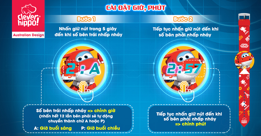 Đồng Hồ Điện Tử Fairy Queen Clever Hippo WA0250