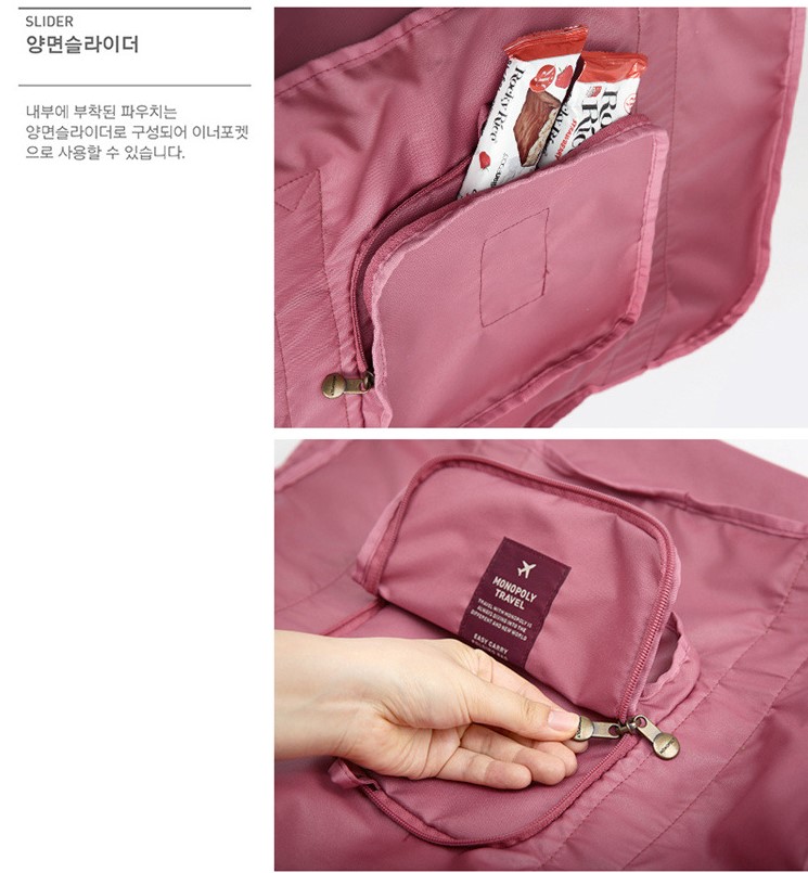 Túi du lịch xếp gọn phong cách Hàn Quốc TN0180 (Xanh nhạt)