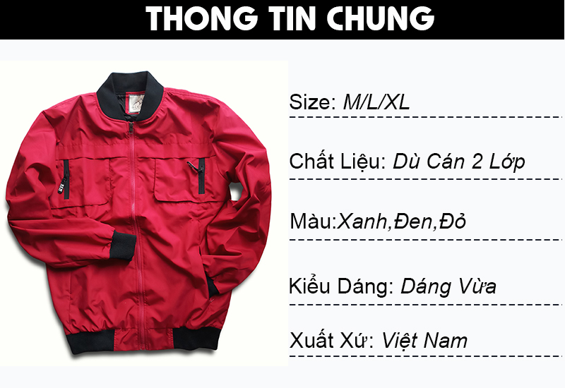 Áo Khoác Dù Bomber Nhẹ KATUS - A2121
