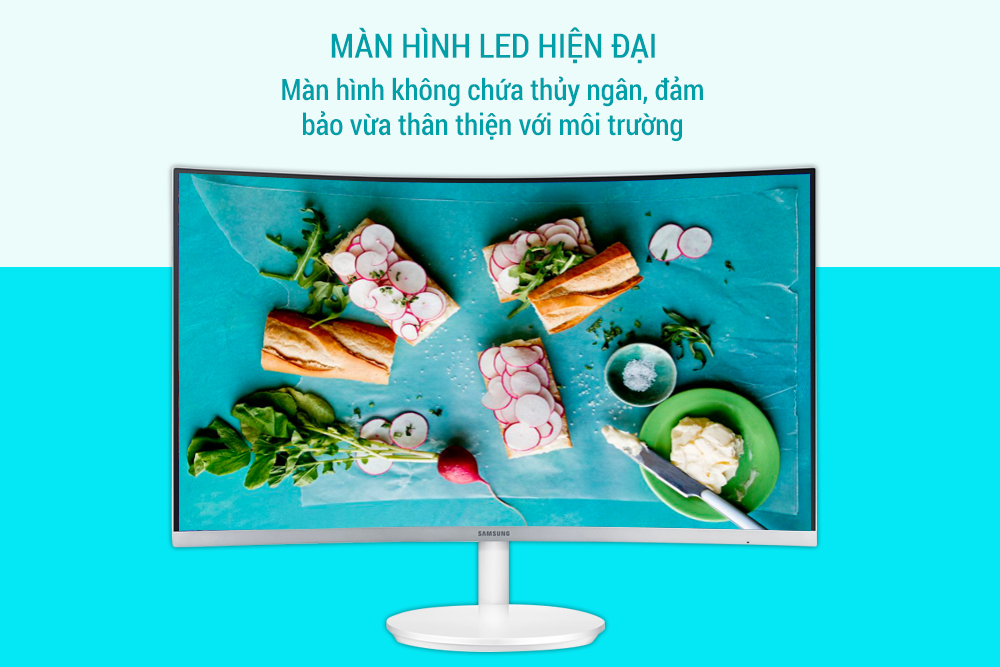 Màn Hình Gaming Cong Samsung LC27F581FDEXXV 27inch FullHD 4ms 60Hz FreeSync VA - Hàng Chính Hãng