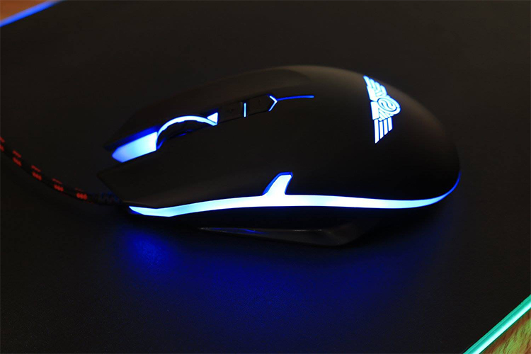 Chuột Chơi Game Có Dây Newmen GX7-Plus 800 - 4000DPI LED RGB - Hàng Chính Hãng