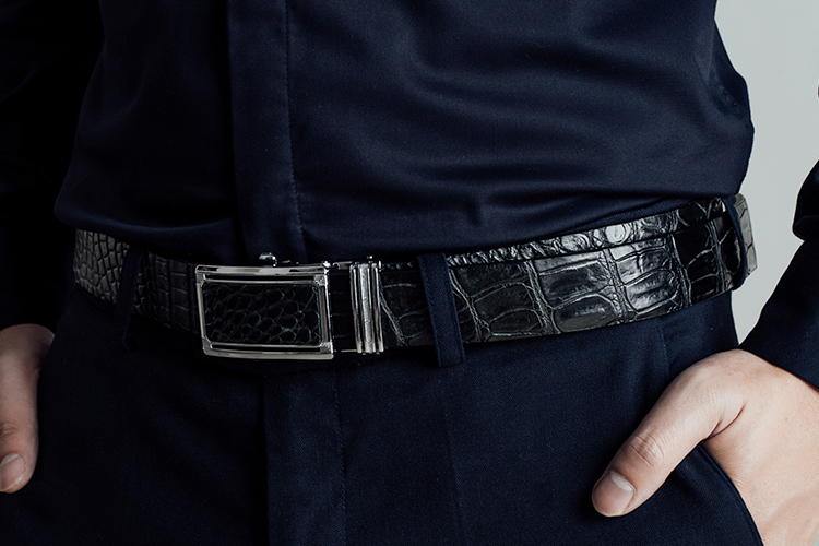 Thắt Lưng Nam Laforce Da Cá Sấu DLA1500-B-D