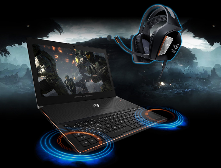 Laptop Gaming Asus ROG Zephyrus GX501GI-EI018T Core i7-8750H/Win10 (15.6 inch) - Black Aluminum - Hàng Chính Hãng