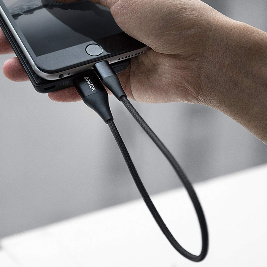 Dây Cáp Sạc Lightning Cho iPhone Anker PowerLine+ II A8451 0.3m - Hàng Chính Hãng