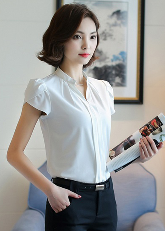 Sơ mi nữ tay búp sen sm167