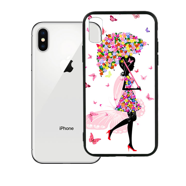 Ốp lưng viền TPU cao cấp cho Iphone X -Beautiful Girl