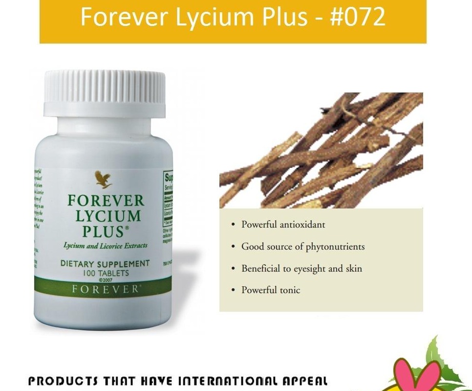 Thực Phẩm Chức Năng Hỗ trợ Cho Phổi Và Nội Tạng Forever Lycium Plus (#072) (100 Viên)