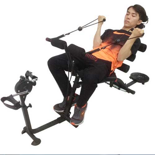 Combo Máy tập cơ bụng đa năng six pack care 2018 + Máy massage xung điện EMS