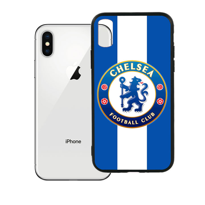 Ốp lưng viền TPU cao cấp cho Iphone X - Clb Chelsea 01