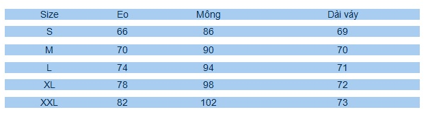 Chân Váy Jeans Dáng Dài Rách Gấu  - Xanh Bò