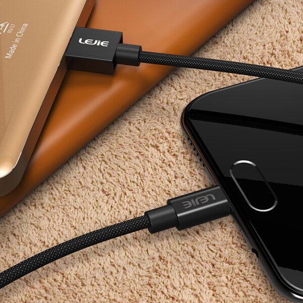 Cáp Sạc Và Truyền Dữ Liệu Micro USB Android Hỗ Trợ Meizu / Huawei glory / OPPO / ZTE / Millet/ LUMC-1150B Lok LEJIE Dài 1,5m - Đen