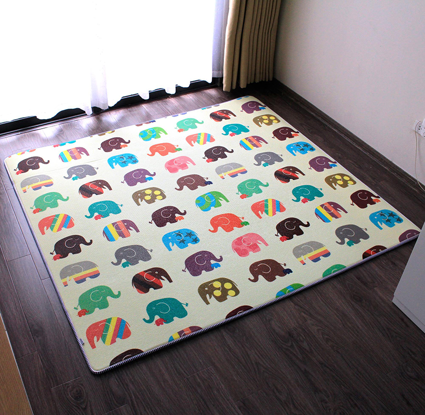 Thảm Chơi Cho Bé LAMI07 (1m5 x 2m) - Mẫu Voi