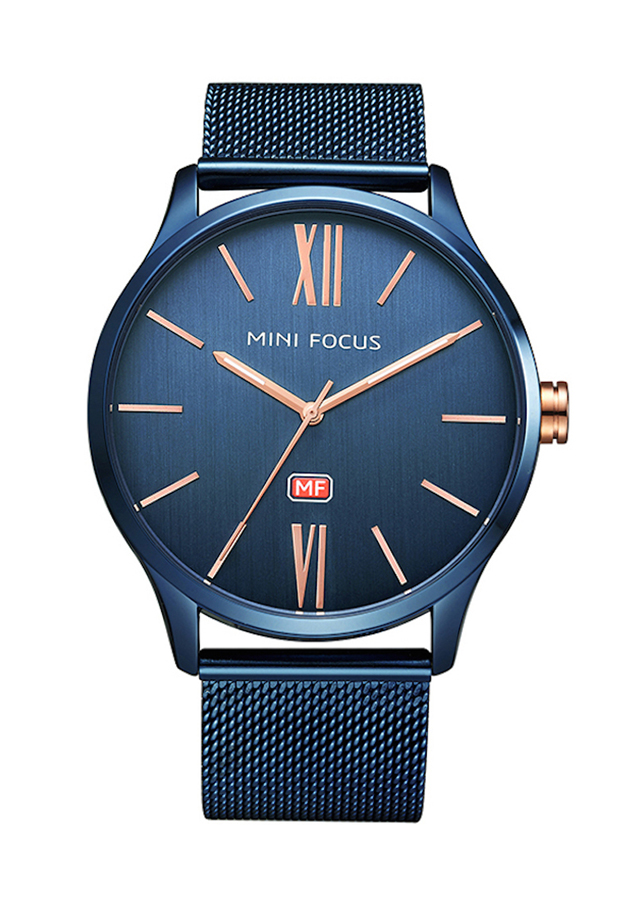 Đồng hồ nam Mini Focus dây thép lưới cao cấp đẳng cấp doanh nhân JS-MF018