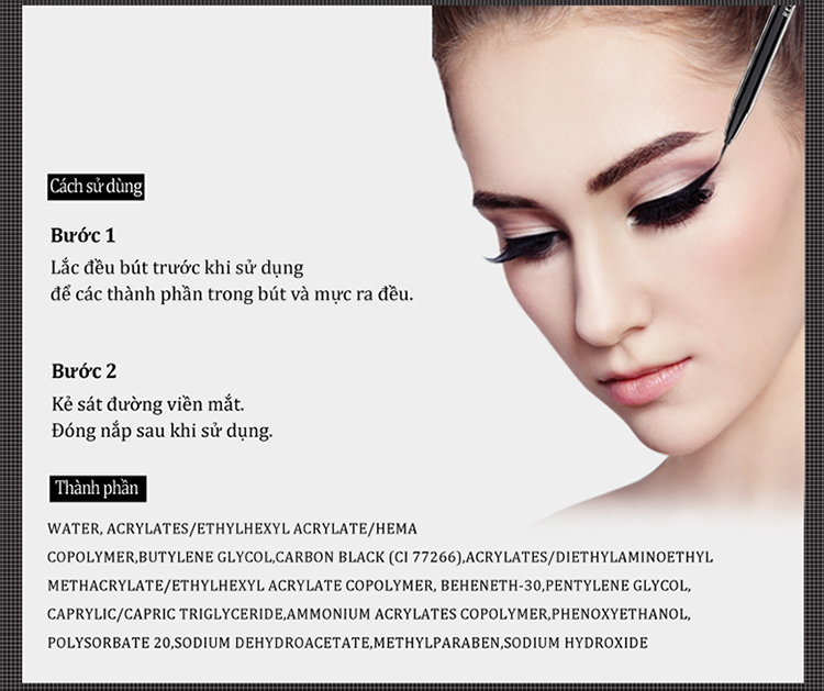 Bút Kẻ Mắt Nước Enesti Super Easy Eyeliner (5ml)