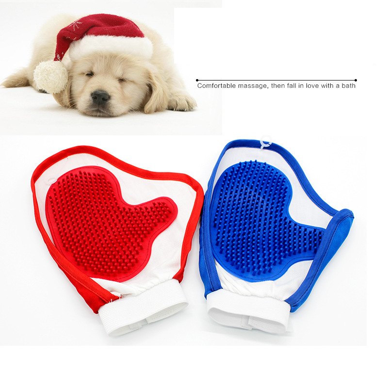 Bao tay tắm cho chó mèo 